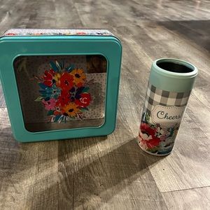 Pioneer Woman drink holder and storage box